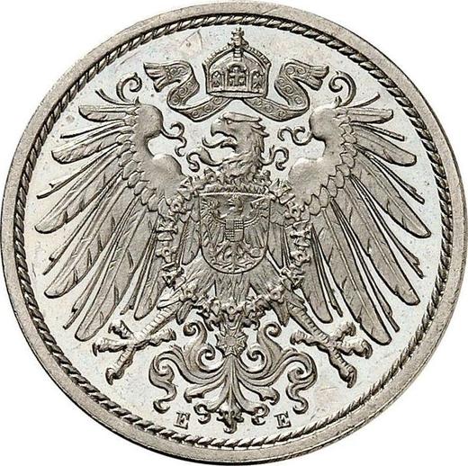 Rewers monety - 10 fenigów 1910 E "Typ 1890-1916" - cena  monety - Niemcy, Cesarstwo Niemieckie