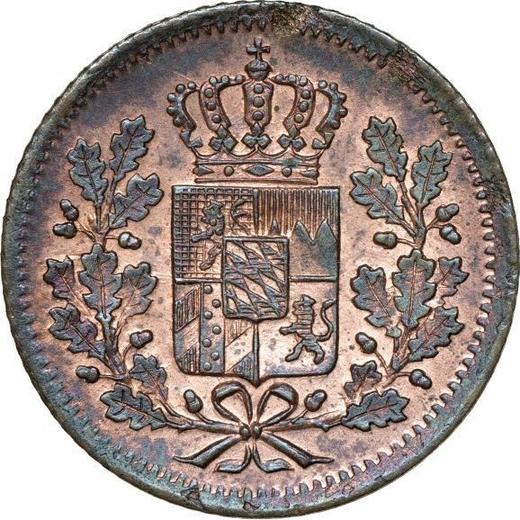 Awers monety - 1 halerz 1848 - cena  monety - Bawaria, Ludwik I