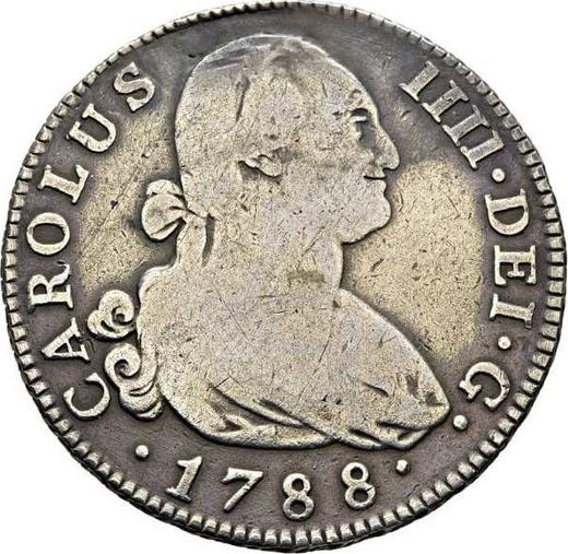 Avers 4 Reales 1788 M MF - Silbermünze Wert - Spanien, Karl IV