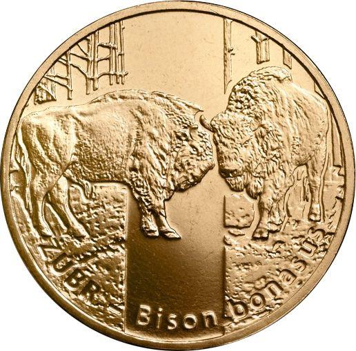 Реверс монеты - 2 злотых 2013 года MW "Зубр" - цена  монеты - Польша, III Республика после деноминации