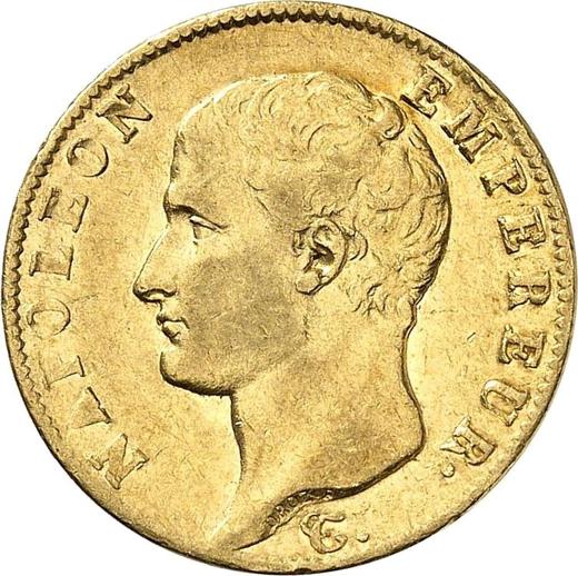 Awers monety - 20 franków 1806 Q "Typ 1806-1807" Perpignan - Francja, Napoleon I
