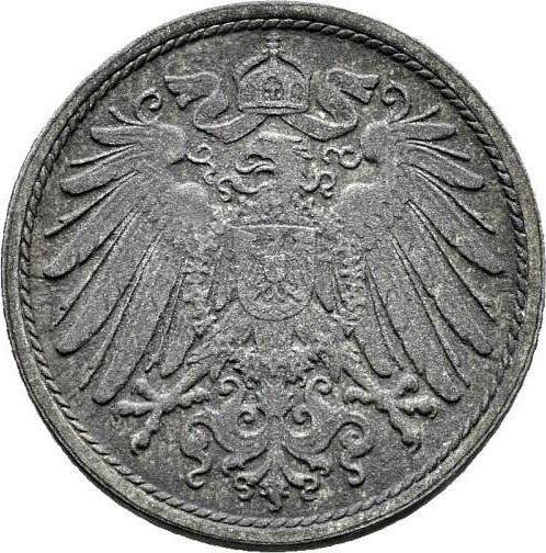 Аверс монеты - 10 пфеннигов 1917 года "Немецкий орел" Гибрид - цена  монеты - Польша, Королевство Польское