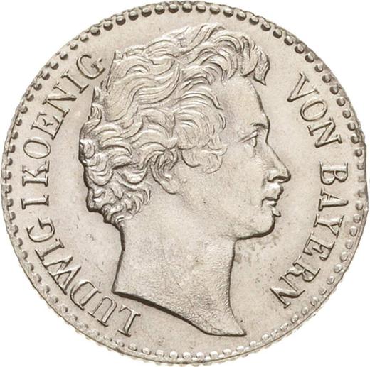 Аверс монеты - 3 крейцера 1831 года - цена серебряной монеты - Бавария, Людвиг I