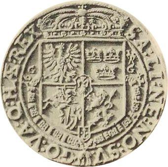 Реверс монеты - 5 дукатов 1642 года GG - цена золотой монеты - Польша, Владислав IV