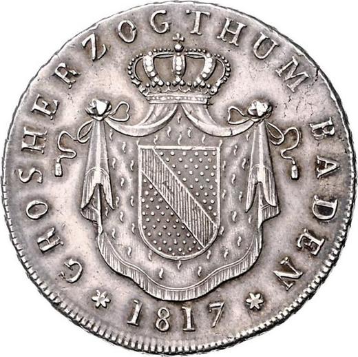 Obverse Thaler 1817 D - Silver Coin Value - Baden, Charles Louis Frederick