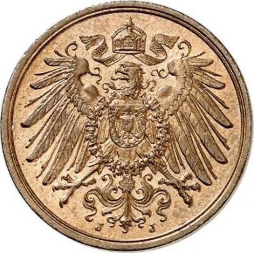 Reverse 2 Pfennig 1908 J "Type 1904-1916" -  Coin Value - Germany, German Empire