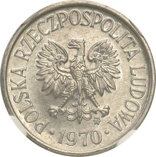 Аверс монеты - 5 грошей 1970 года MW - цена  монеты - Польша, Народная Республика