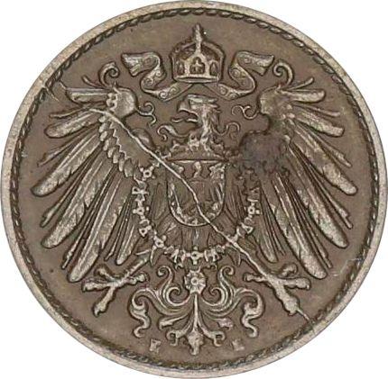 Rewers monety - 5 fenigów 1918 E "Typ 1915-1922" - cena  monety - Niemcy, Cesarstwo Niemieckie