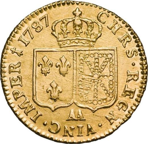 Reverse Louis d'Or 1787 AA Metz - France, Louis XVI