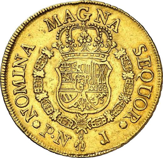 Rewers monety - 8 escudo 1770 PN J "Typ 1760-1771" - cena złotej monety - Kolumbia, Karol III