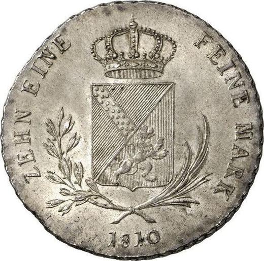 Rewers monety - Talar 1810 B - cena srebrnej monety - Badenia, Karol Fryderyk