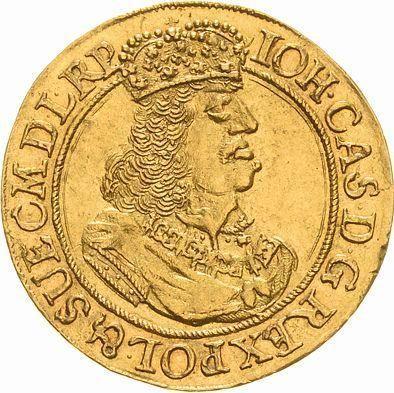 Anverso Ducado 1661 DL "Gdańsk" - valor de la moneda de oro - Polonia, Juan II Casimiro