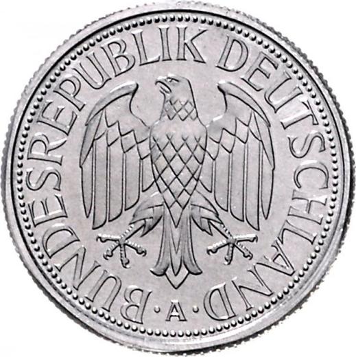 Reverse 1 Mark 2001 A Aluminum Pattern -  Coin Value - Germany, FRG