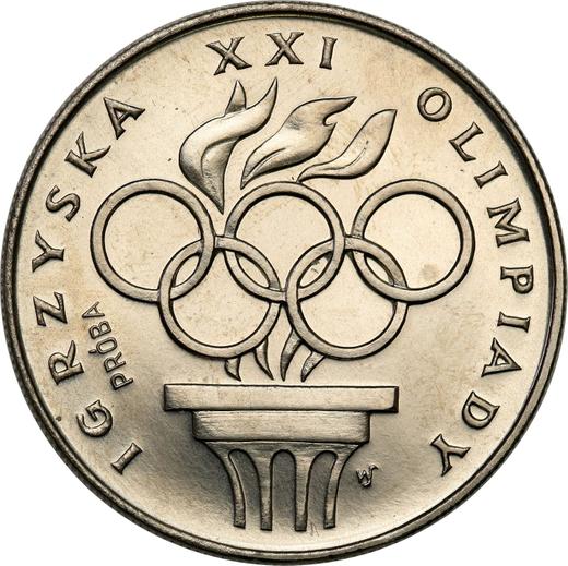 Reverso Pruebas 200 eslotis 1976 MW SW "Juegos de la XXI Olimpiada de Montreal 1976" Níquel - valor de la moneda  - Polonia, República Popular