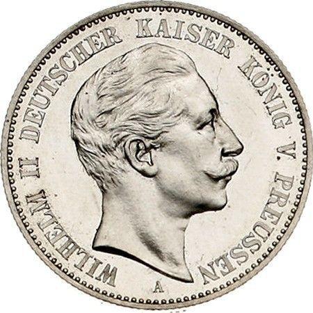 Anverso 2 marcos 1892 A "Prusia" - valor de la moneda de plata - Alemania, Imperio alemán