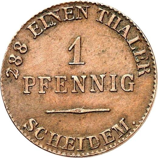 Reverso 1 Pfennig 1839 - valor de la moneda  - Anhalt-Dessau, Leopoldo Federico