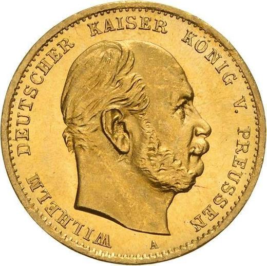Аверс монеты - 10 марок 1872 года A "Пруссия" - цена золотой монеты - Германия, Германская Империя