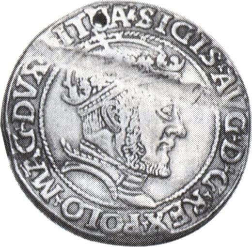 Аверс монеты - Шестак (6 грошей) 1547 года "Литва" - цена серебряной монеты - Польша, Сигизмунд II Август