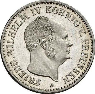 Obverse 1/6 Thaler 1855 A - Silver Coin Value - Prussia, Frederick William IV