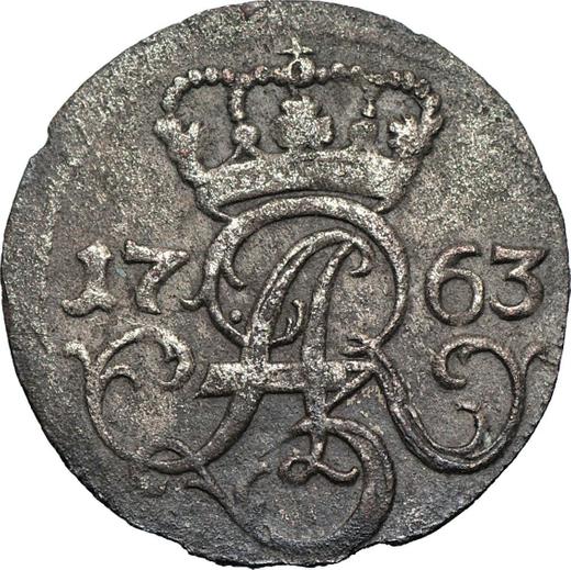 Anverso Szeląg 1763 ICS "de Elbląg" - valor de la moneda  - Polonia, Augusto III