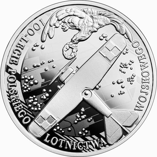 Reverso 10 eslotis 2019 "Centenario de la aviación militar polaca" - valor de la moneda de plata - Polonia, República moderna