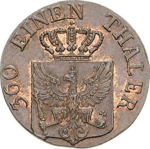 Аверс монеты - 1 пфенниг 1821 года A - цена  монеты - Пруссия, Фридрих Вильгельм III