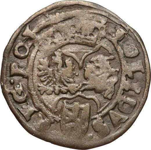 Реверс монеты - Шеляг 1599 года B "Быдгощский монетный двор" - цена серебряной монеты - Польша, Сигизмунд III Ваза