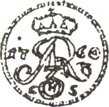 Anverso Szeląg 1760 CHS "de Elbląg" - valor de la moneda  - Polonia, Augusto III