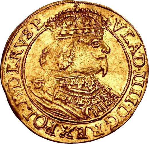 Аверс монеты - Дукат 1642 года MS "Торунь" - цена золотой монеты - Польша, Владислав IV