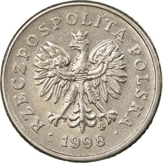 Obverse 10 Groszy 1998 MW -  Coin Value - Poland, III Republic after denomination
