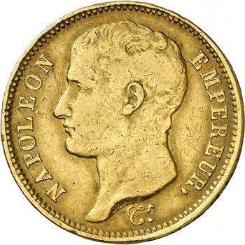 Аверс монеты - 40 франков 1807 года I "Тип 1806-1807" Лимож - цена золотой монеты - Франция, Наполеон I