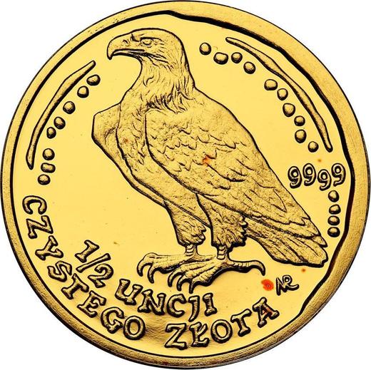 Reverso 200 eslotis 2000 MW NR "Pigargo europeo" - valor de la moneda de oro - Polonia, República moderna