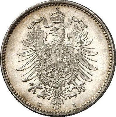 Rewers monety - 1 marka 1874 E "Typ 1873-1887" - cena srebrnej monety - Niemcy, Cesarstwo Niemieckie