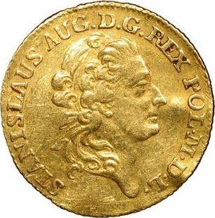 Awers monety - Dukat 1782 EB - cena złotej monety - Polska, Stanisław II August