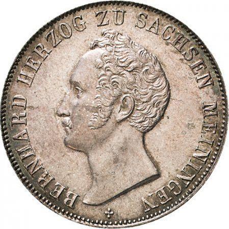 Awers monety - 1 gulden 1841 - cena srebrnej monety - Saksonia-Meiningen, Bernard II