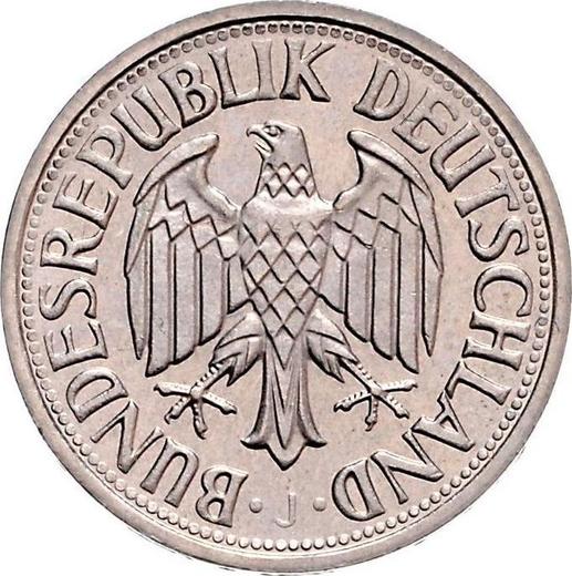 Реверс монеты - 1 марка 1964 года J - цена  монеты - Германия, ФРГ