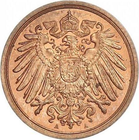 Reverso 1 Pfennig 1891 A "Tipo 1890-1916" - valor de la moneda  - Alemania, Imperio alemán