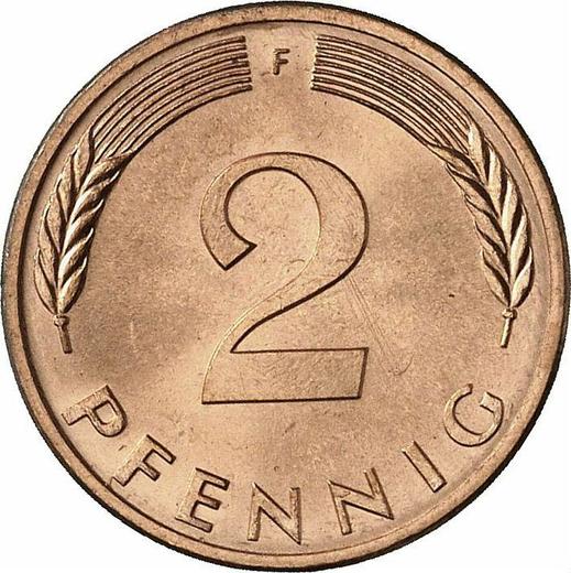 Аверс монеты - 2 пфеннига 1977 года F - цена  монеты - Германия, ФРГ