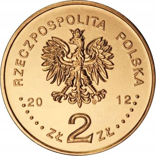 Anverso 2 eslotis 2012 MW NR "Centenario de la muerte de Bolesław Prus" - valor de la moneda  - Polonia, República moderna