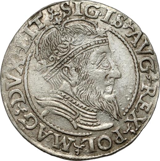 Аверс монеты - 1 грош 1559 года "Литва" - цена серебряной монеты - Польша, Сигизмунд II Август