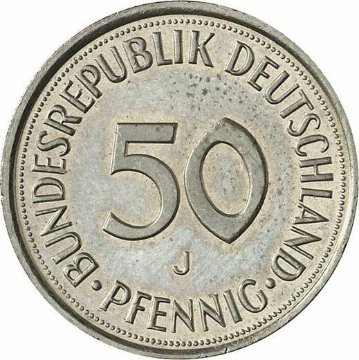 Anverso 50 Pfennige 1991 J - valor de la moneda  - Alemania, RFA