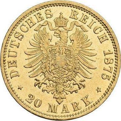 Реверс монеты - 20 марок 1875 года A "Пруссия" - цена золотой монеты - Германия, Германская Империя