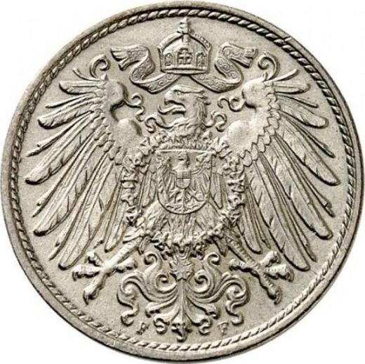 Reverse 10 Pfennig 1914 F "Type 1890-1916" -  Coin Value - Germany, German Empire