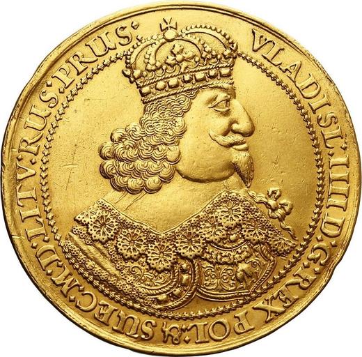 Аверс монеты - Донатив 5 дукатов 1645 года GR "Гданьск" - цена золотой монеты - Польша, Владислав IV
