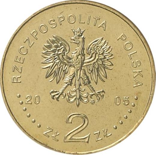 Аверс монеты - 2 злотых 2005 года MW ET "Станислав Август Понятовский" - цена  монеты - Польша, III Республика после деноминации