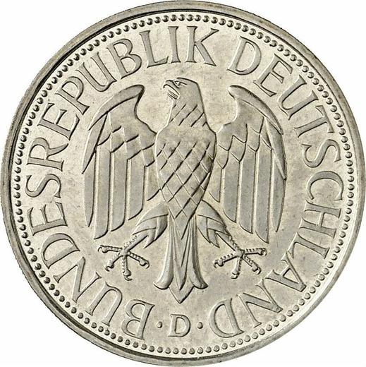 Реверс монеты - 1 марка 1992 года D - цена  монеты - Германия, ФРГ