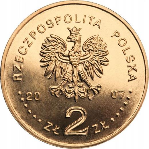 Obverse 2 Zlote 2007 MW "The Mounted Knight" -  Coin Value - Poland, III Republic after denomination