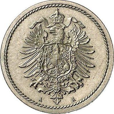 Reverso 5 Pfennige 1875 A "Tipo 1874-1889" - valor de la moneda  - Alemania, Imperio alemán