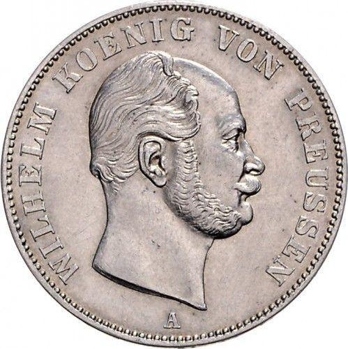 Awers monety - Talar 1862 A - cena srebrnej monety - Prusy, Wilhelm I