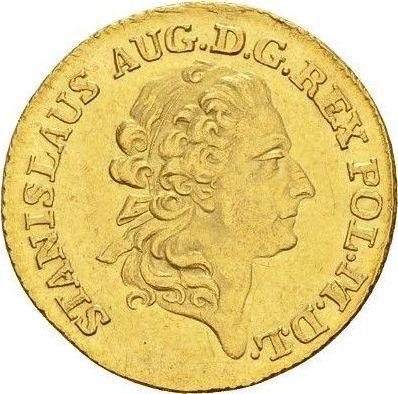 Аверс монеты - Дукат 1781 года EB - цена золотой монеты - Польша, Станислав II Август
